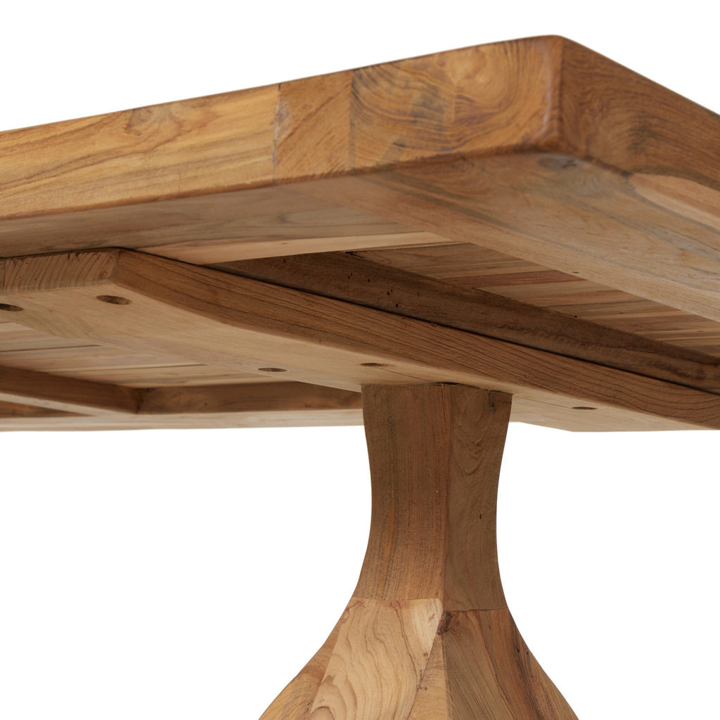 Novell Outdoor Dining Table-111" - Reclaimed Natural FSC