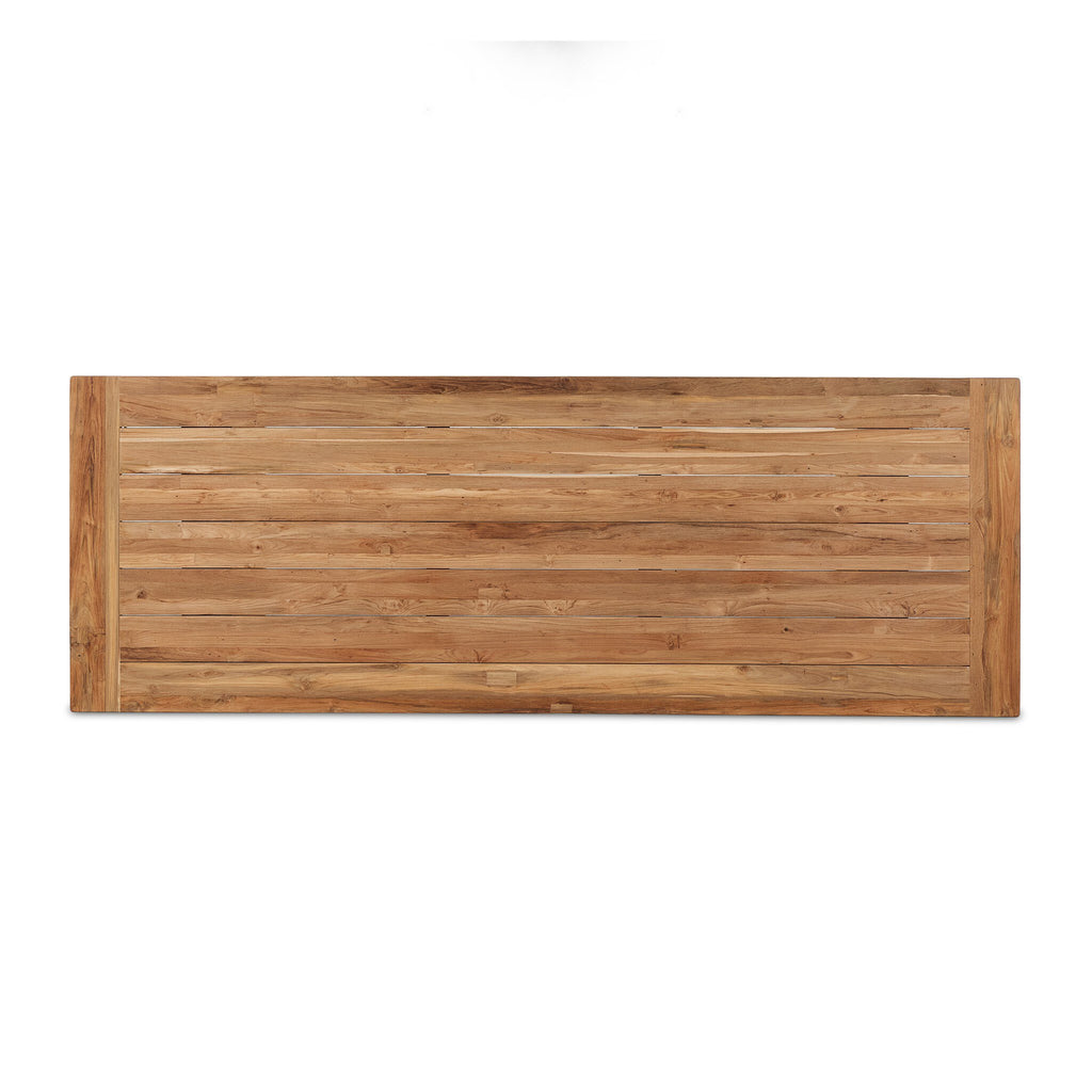 Novell Outdoor Dining Table-111" - Reclaimed Natural FSC