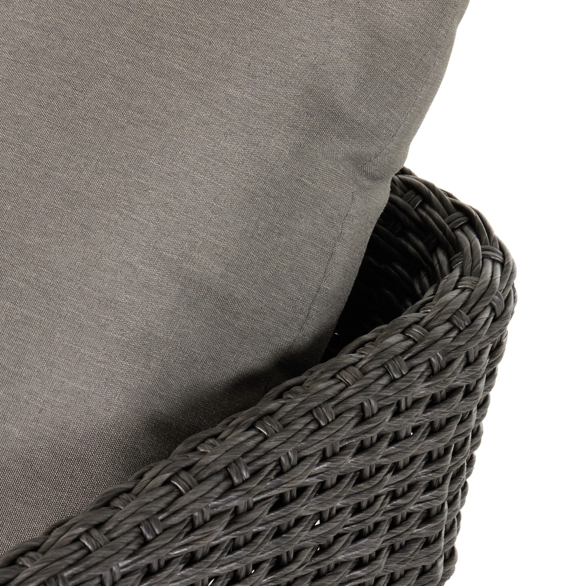 Geneva Outdoor Swivel Chair - Venao Charcoal