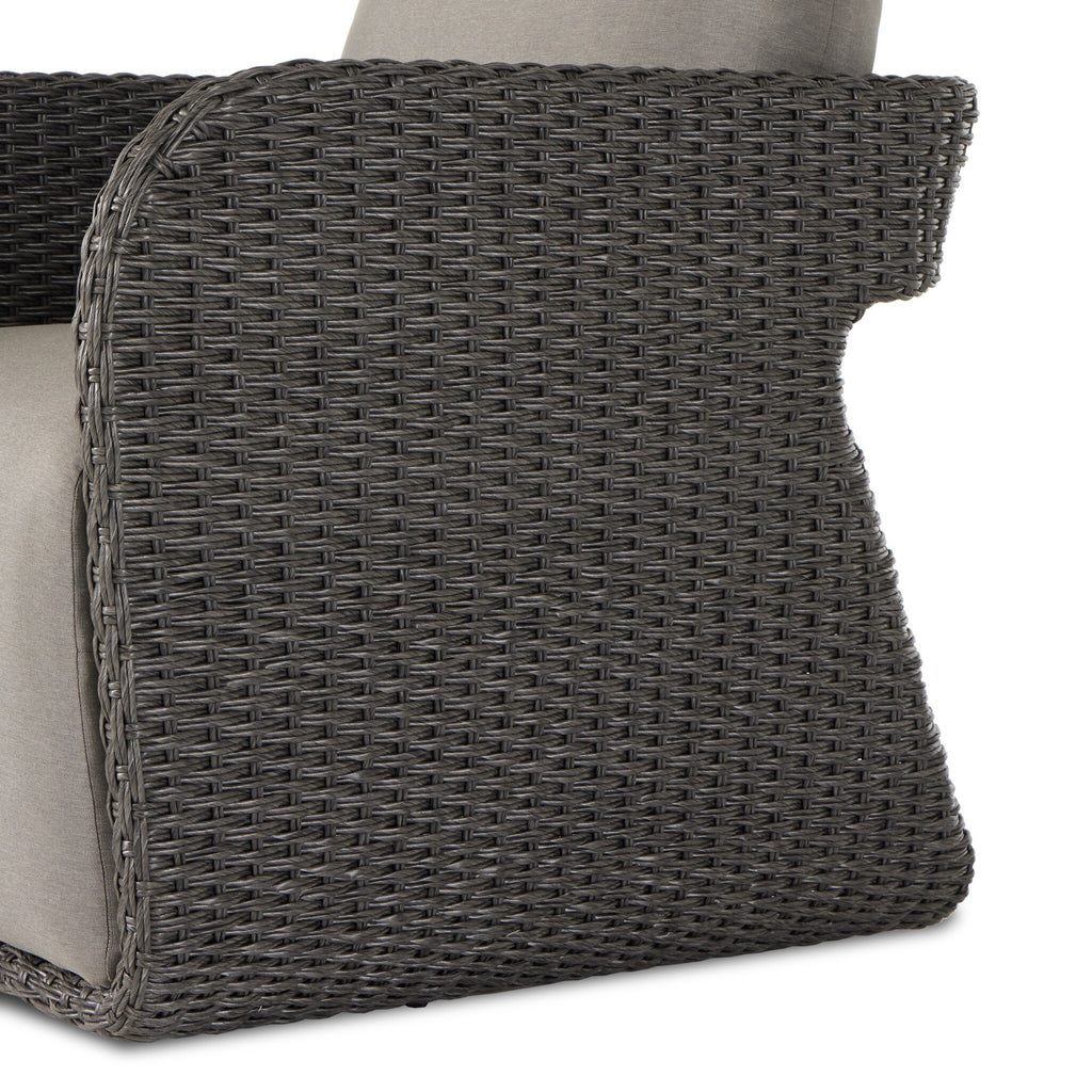 Geneva Outdoor Swivel Chair - Venao Charcoal
