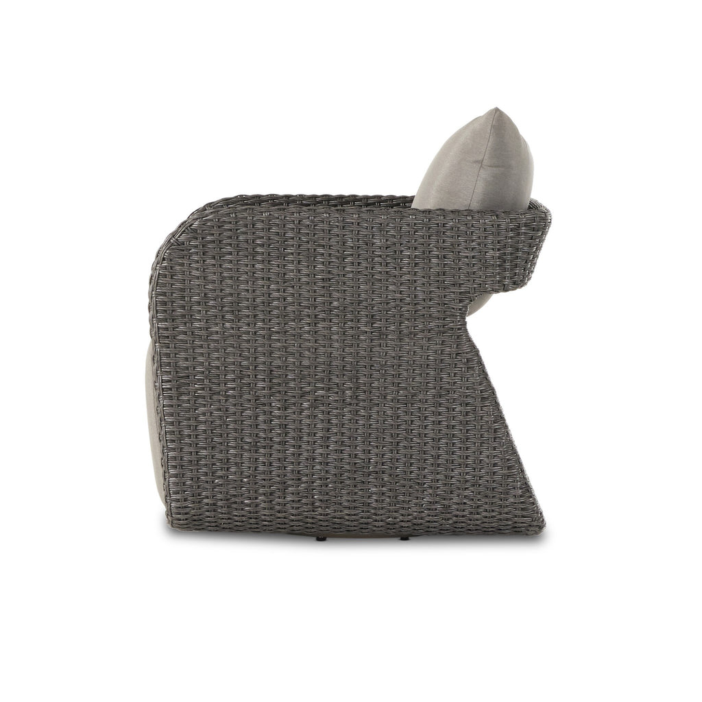Geneva Outdoor Swivel Chair - Venao Charcoal