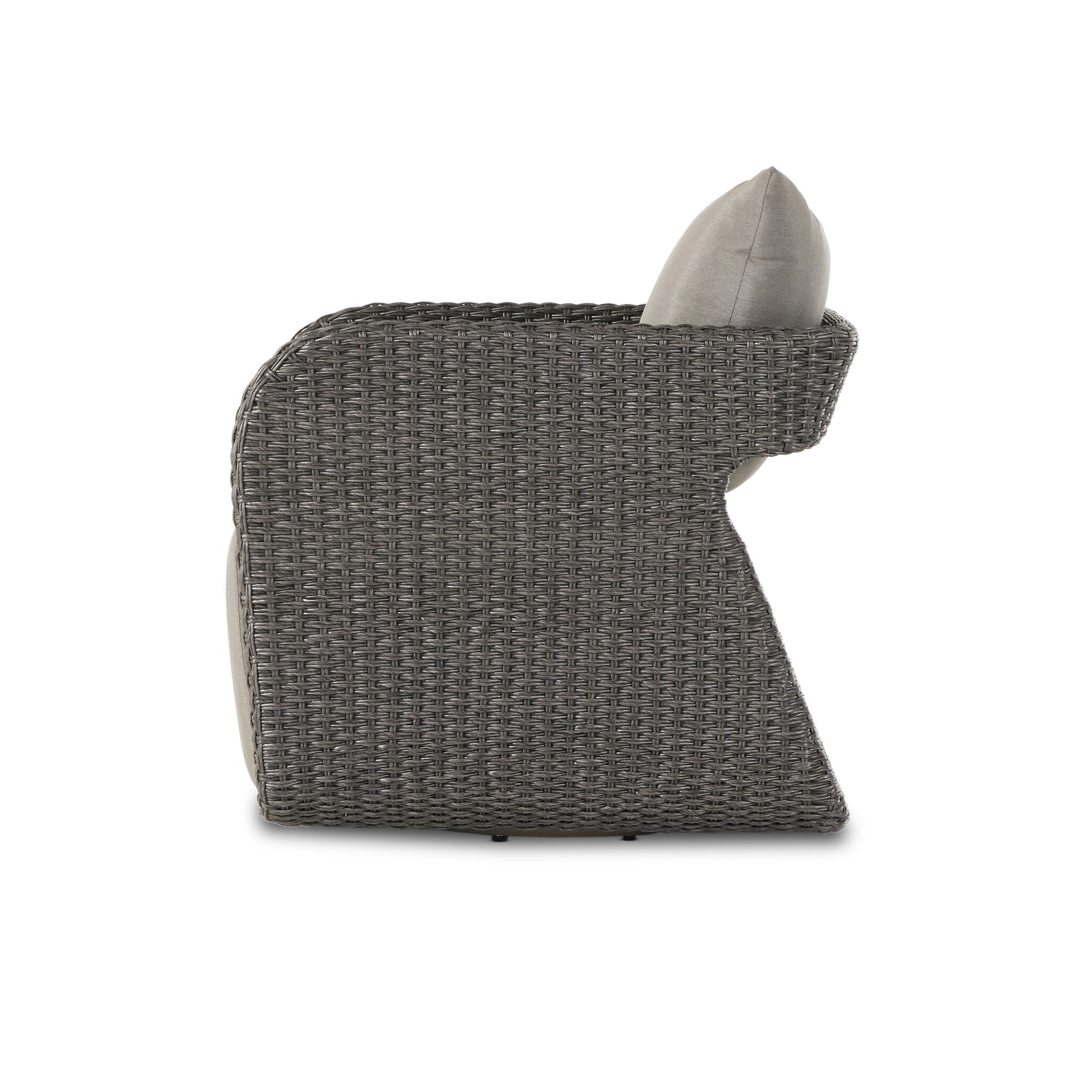 Geneva Outdoor Swivel Chair - Venao Charcoal