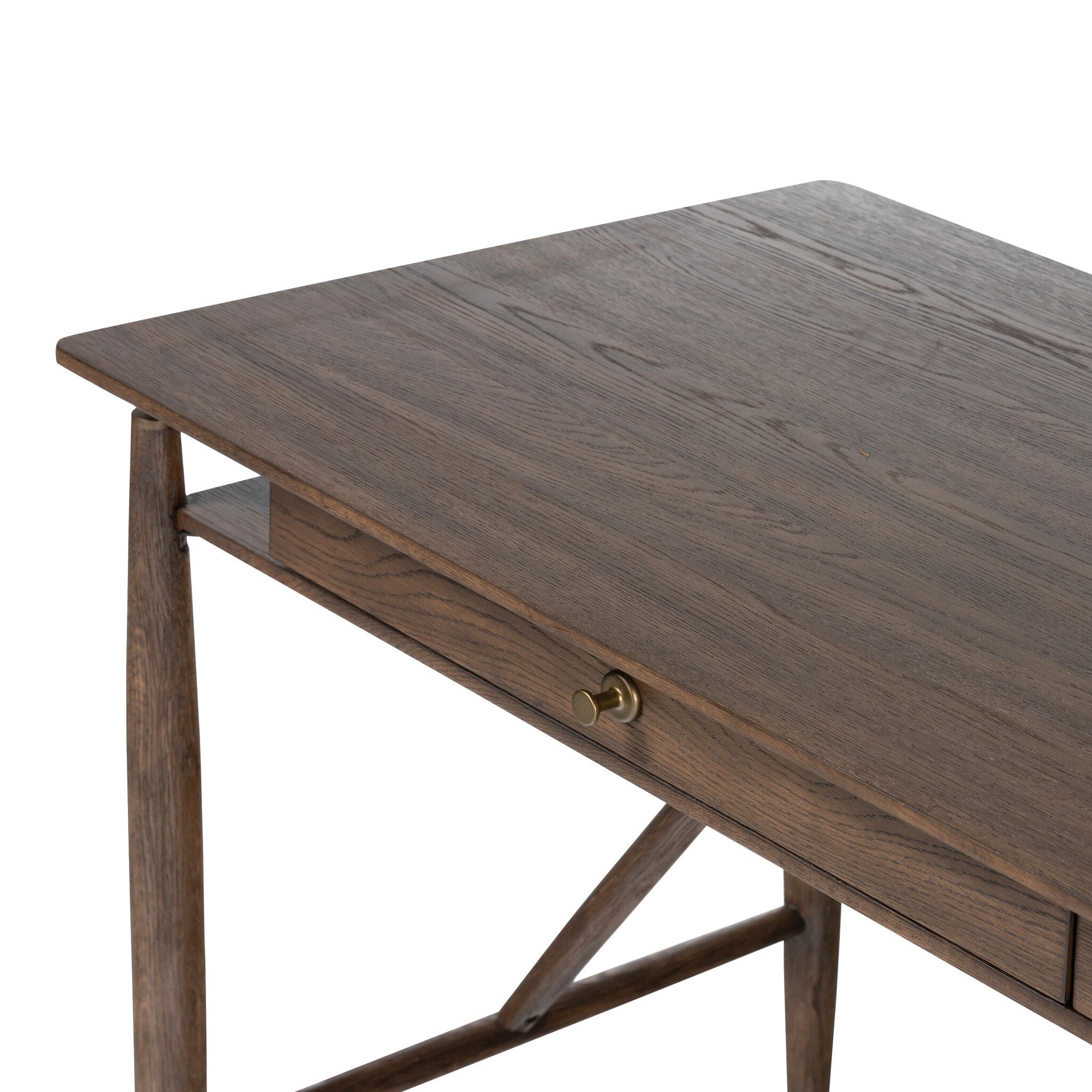 Markia Desk - Aged Oak Veneer