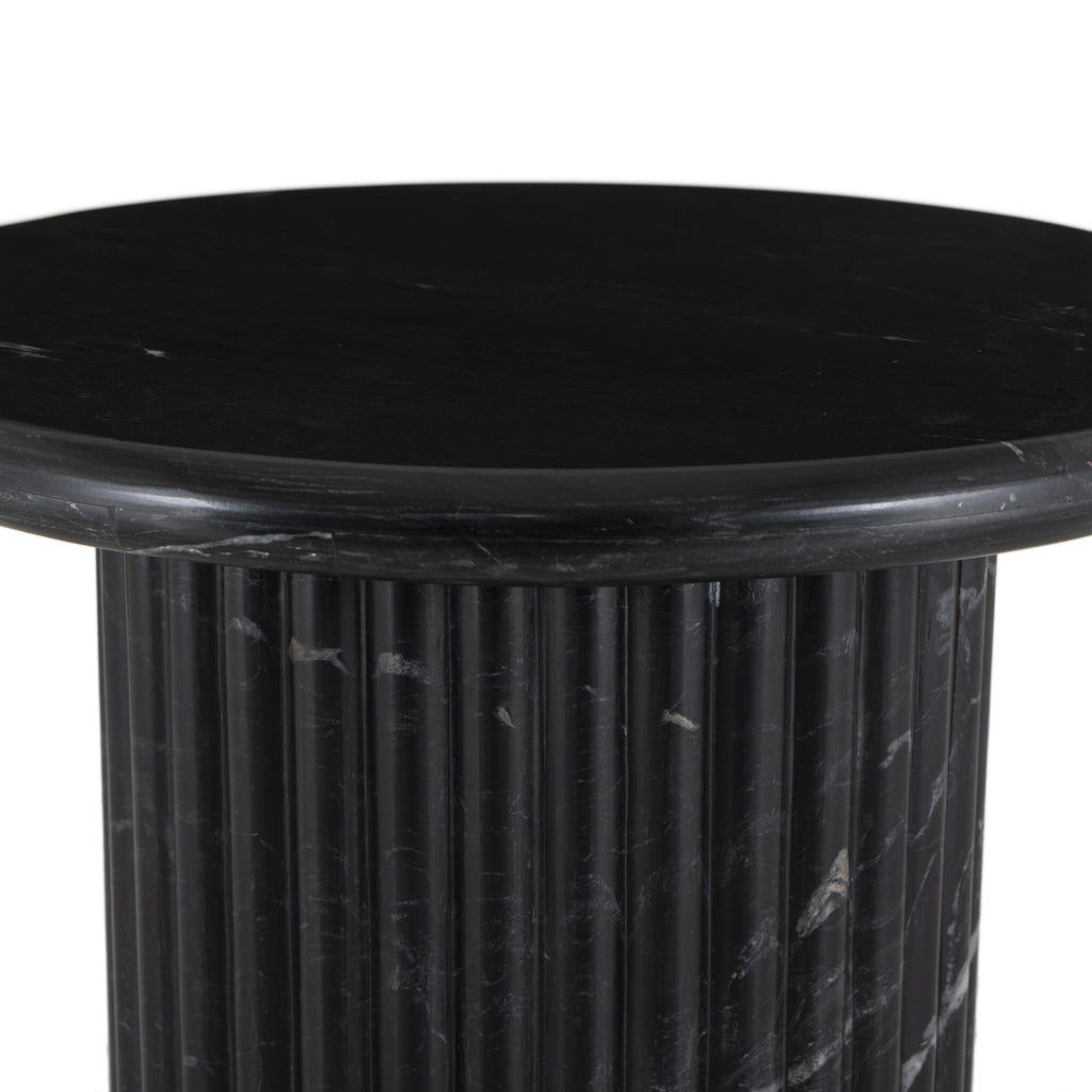 Oranda End Table - Black Marble