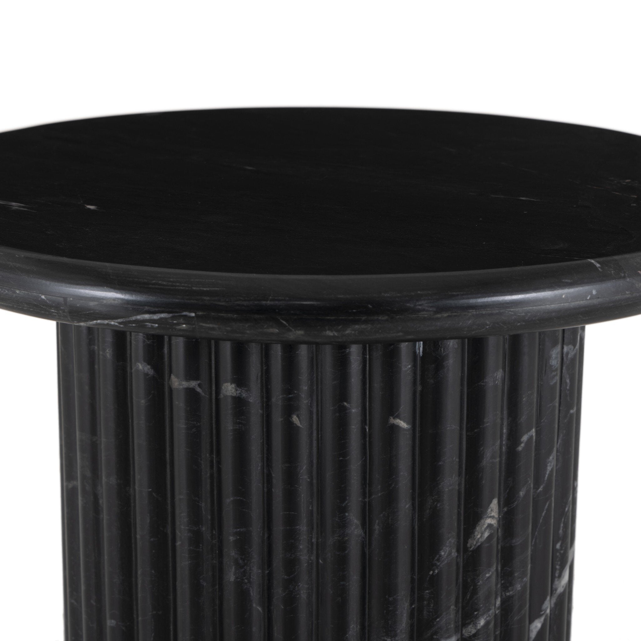 Oranda End Table - Black Marble