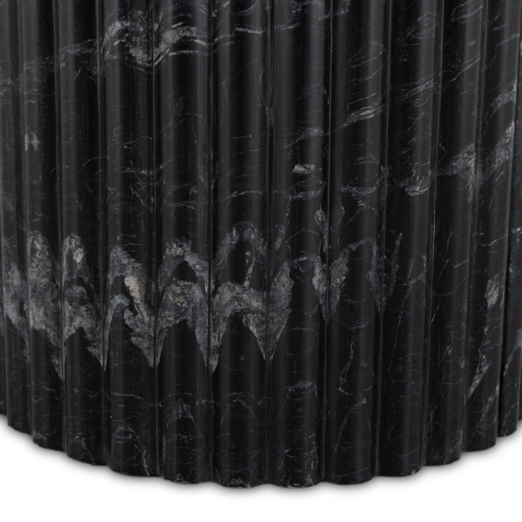 Oranda End Table - Black Marble