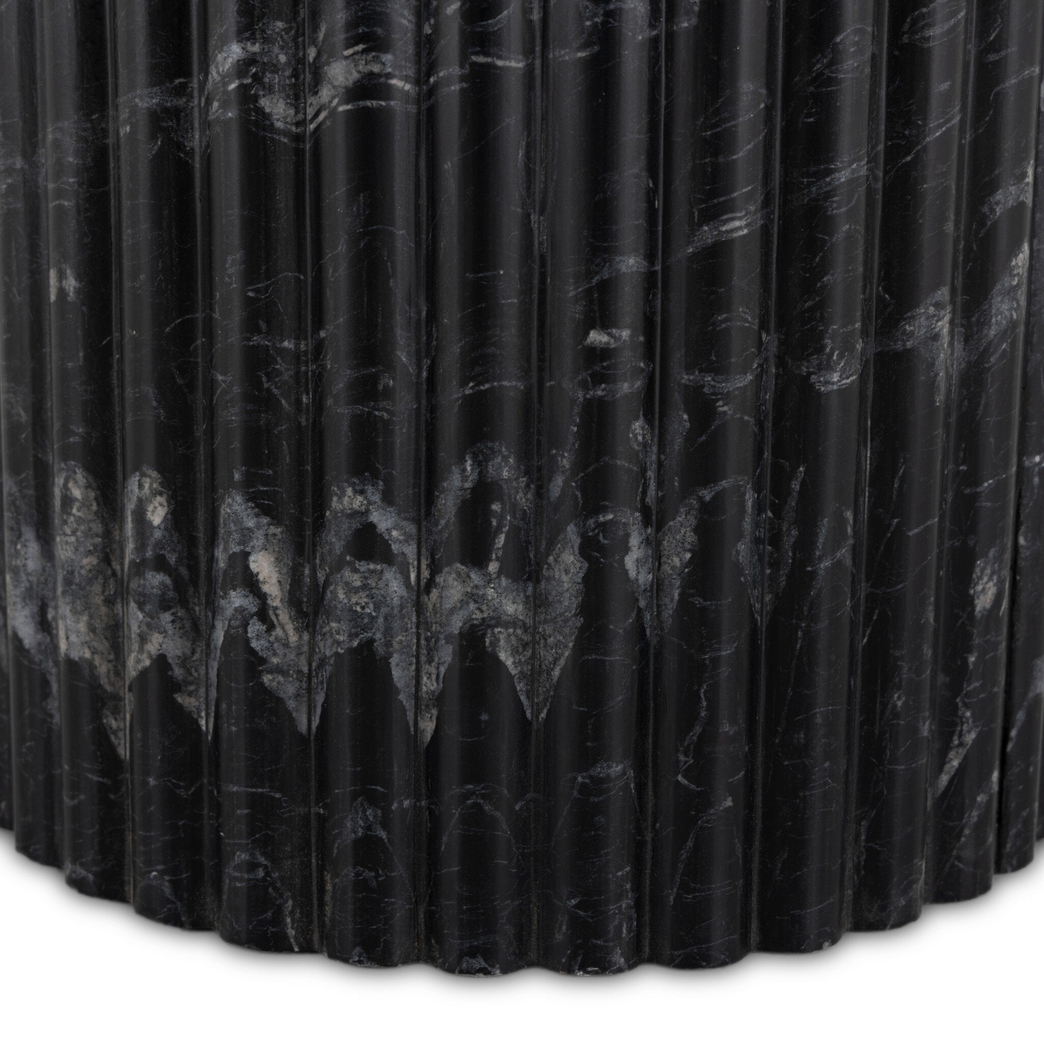 Oranda End Table - Black Marble