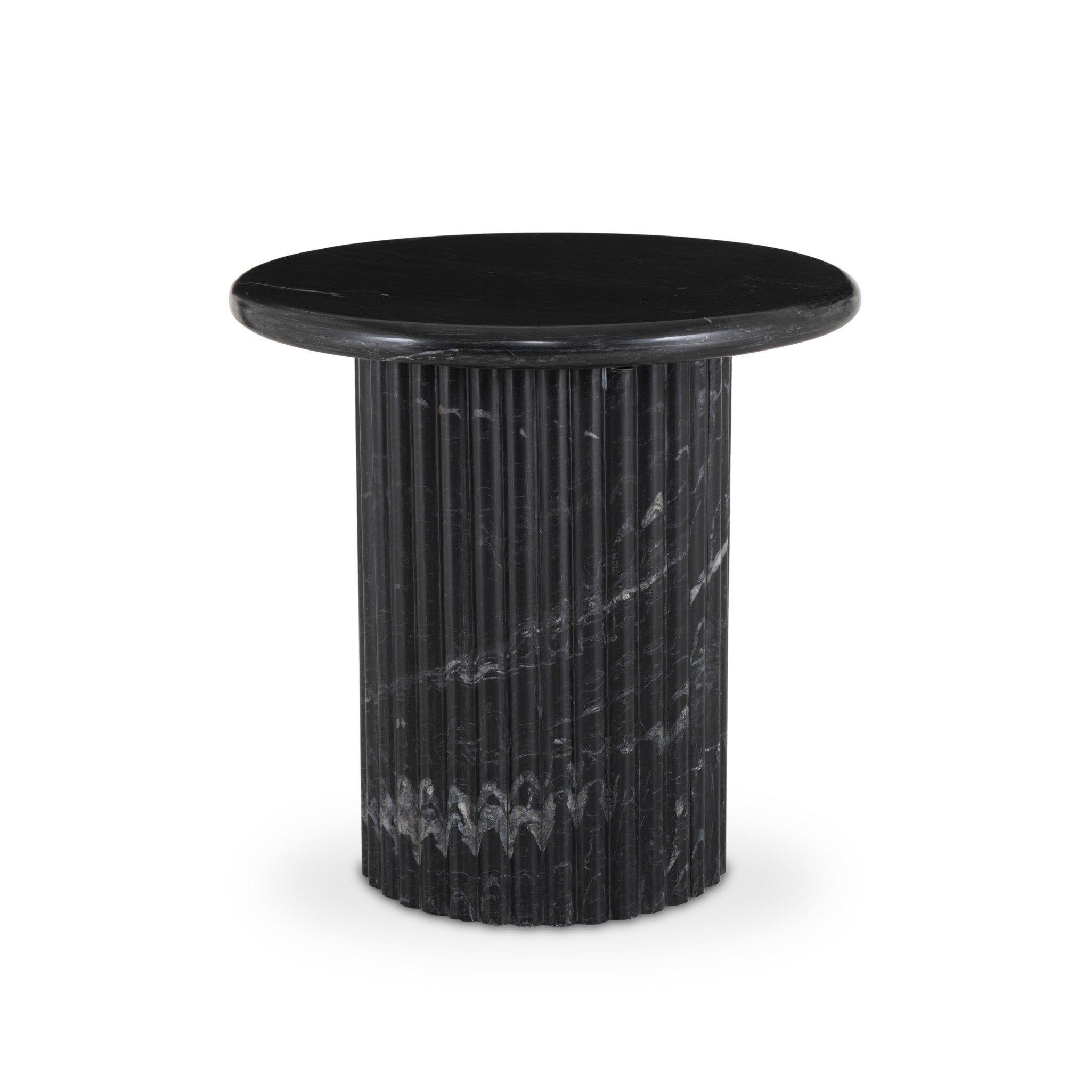 Oranda End Table - Black Marble