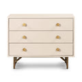 Van Rectangular Nightstand - Matte Alabaster