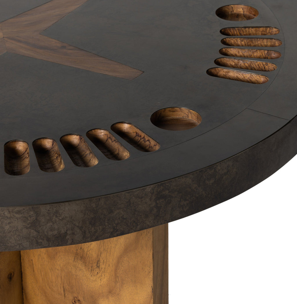 Poker Table - Aged Metal