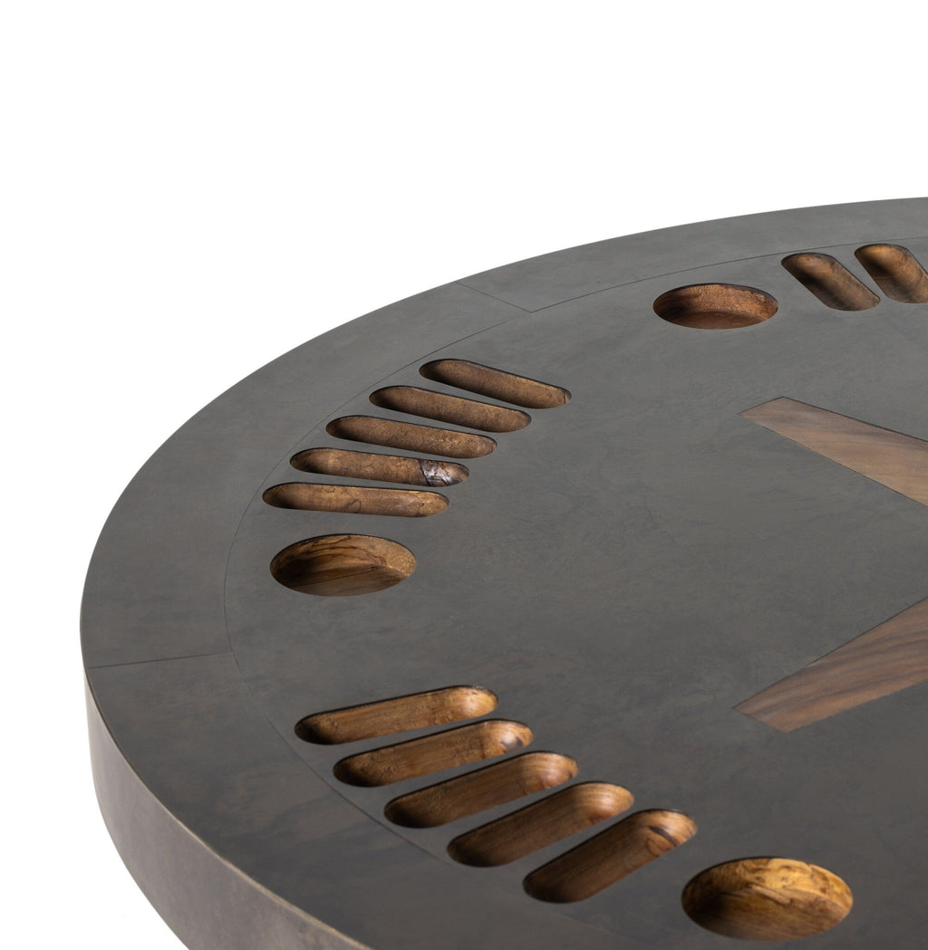 Poker Table - Aged Metal