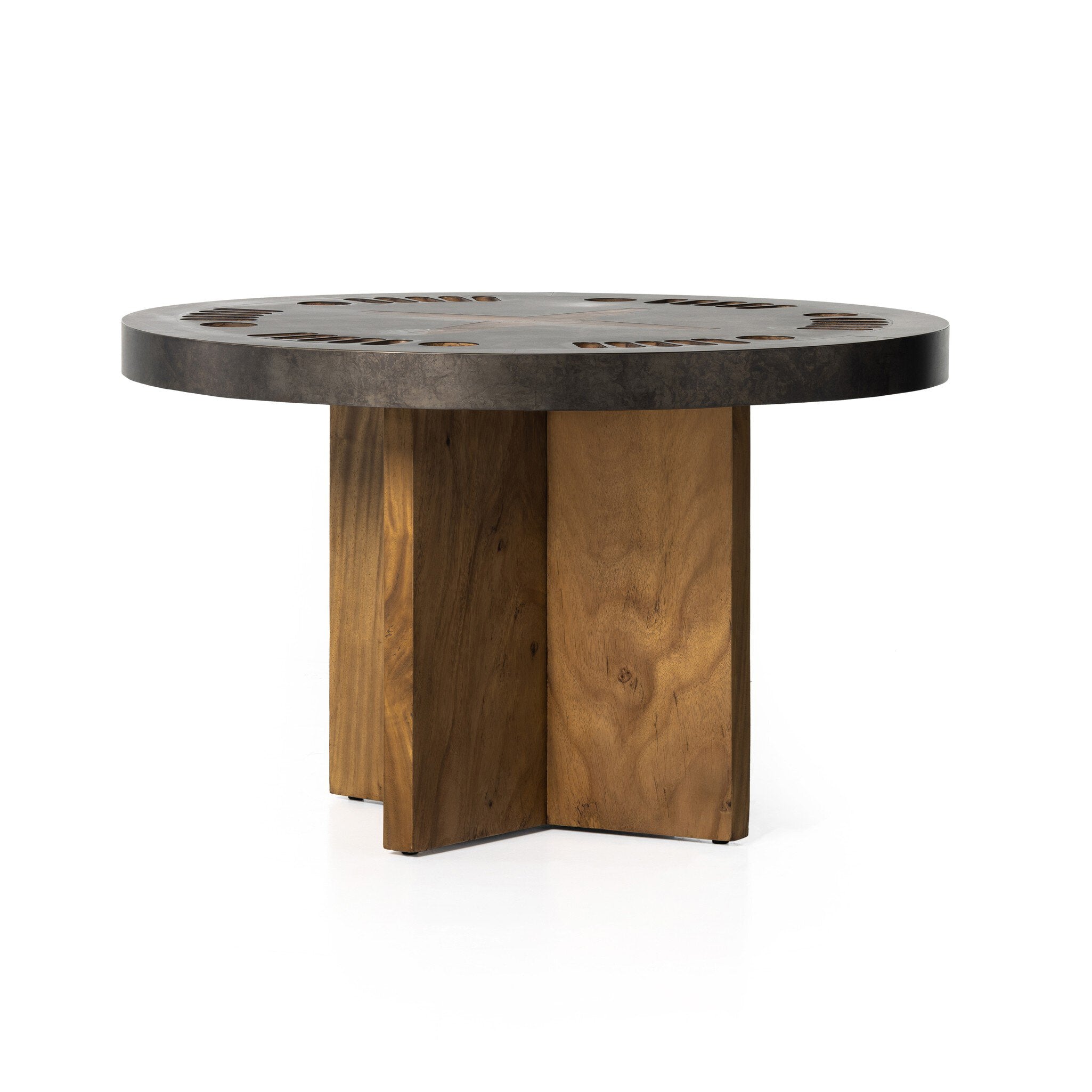 Poker Table - Aged Metal