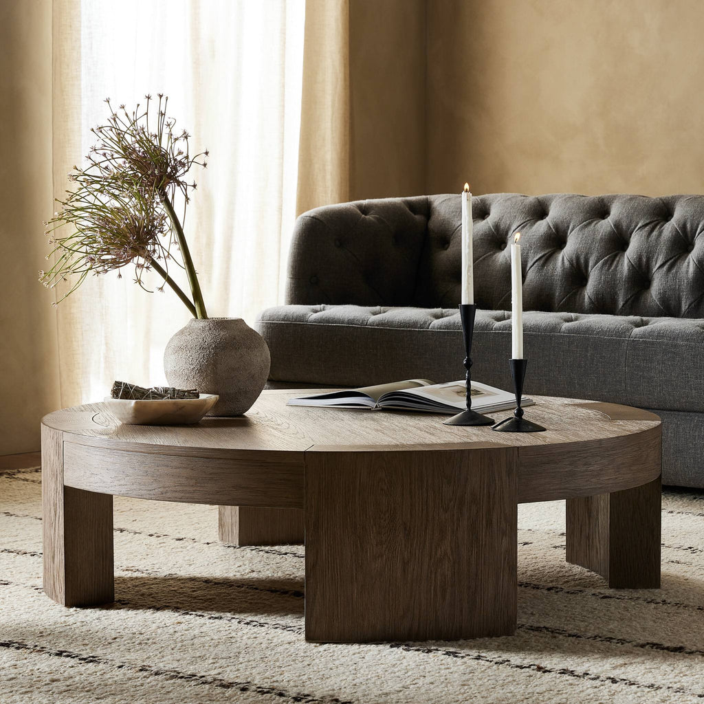 Sheffield Coffee Table - Warm Natural Flat Oak Veneer | Small