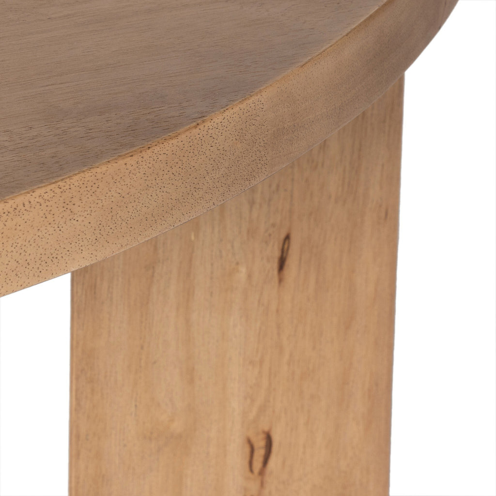 Mesa Round Coffee Table - Light Brushed Parawood | 48"