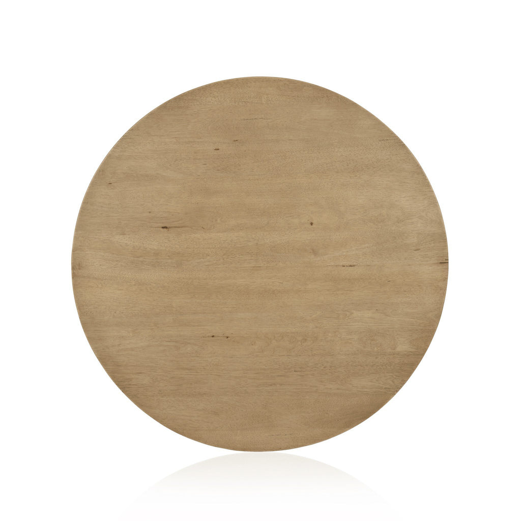 Mesa Round Coffee Table - Light Brushed Parawood | 48"