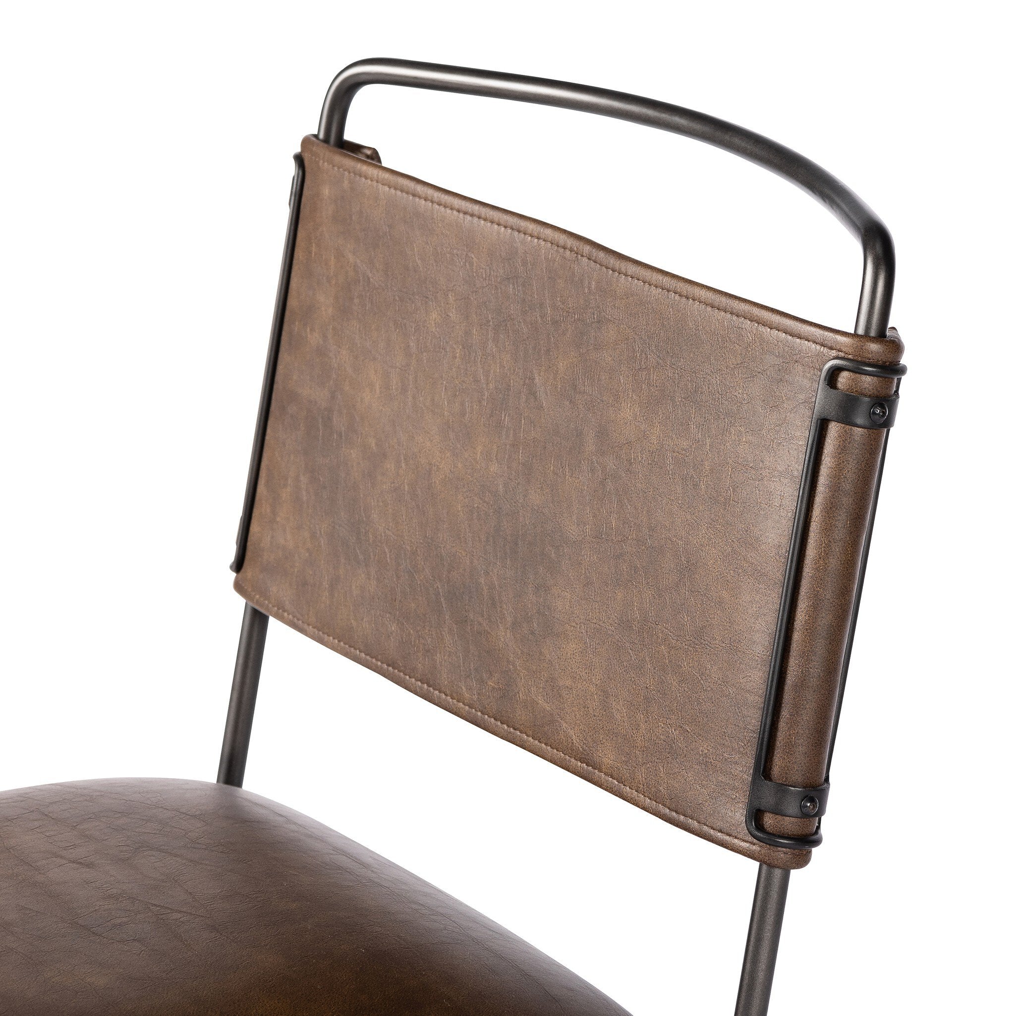 Wharton Desk Chair - Distressed Brown