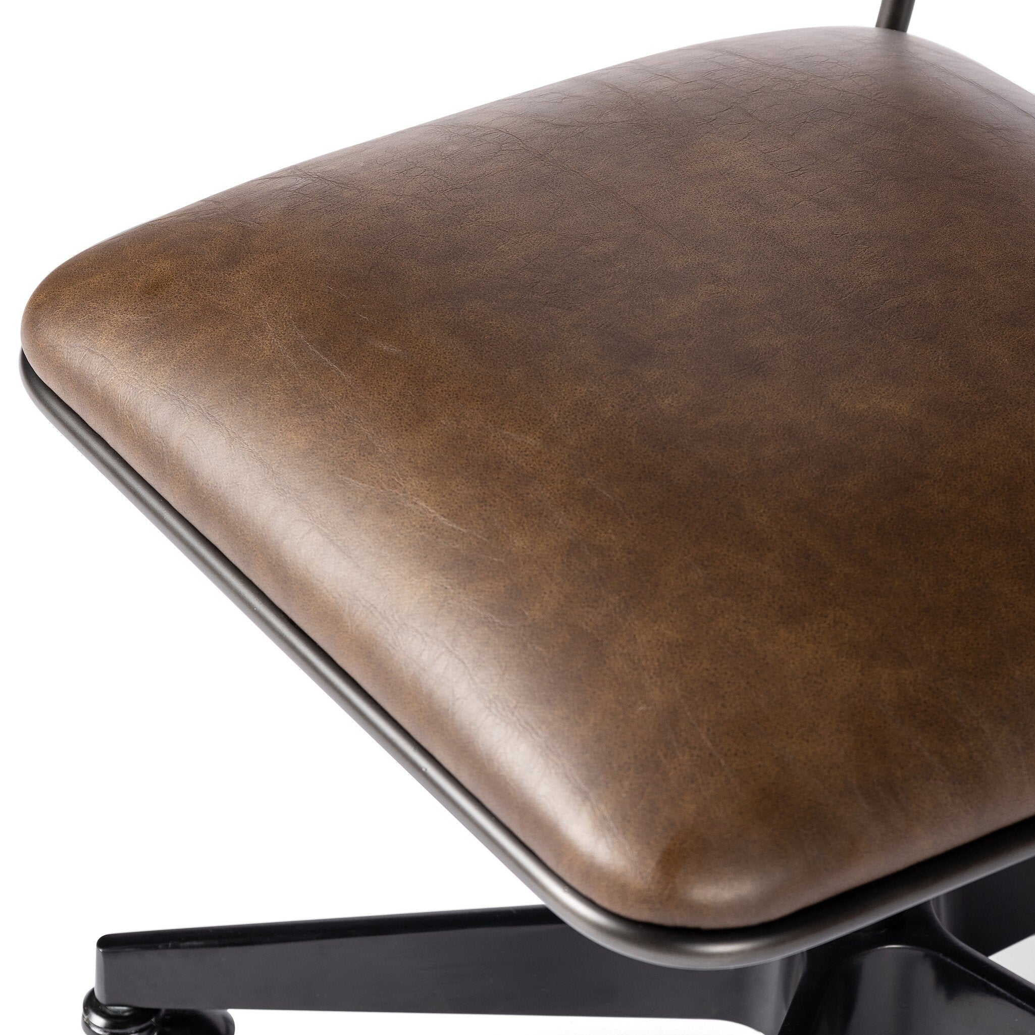Wharton Desk Chair - Distressed Brown