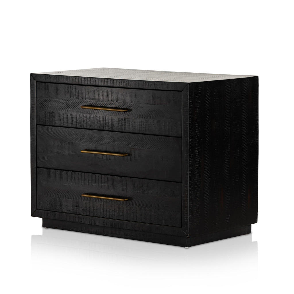 Suki Large Nightstand - Burnished Black