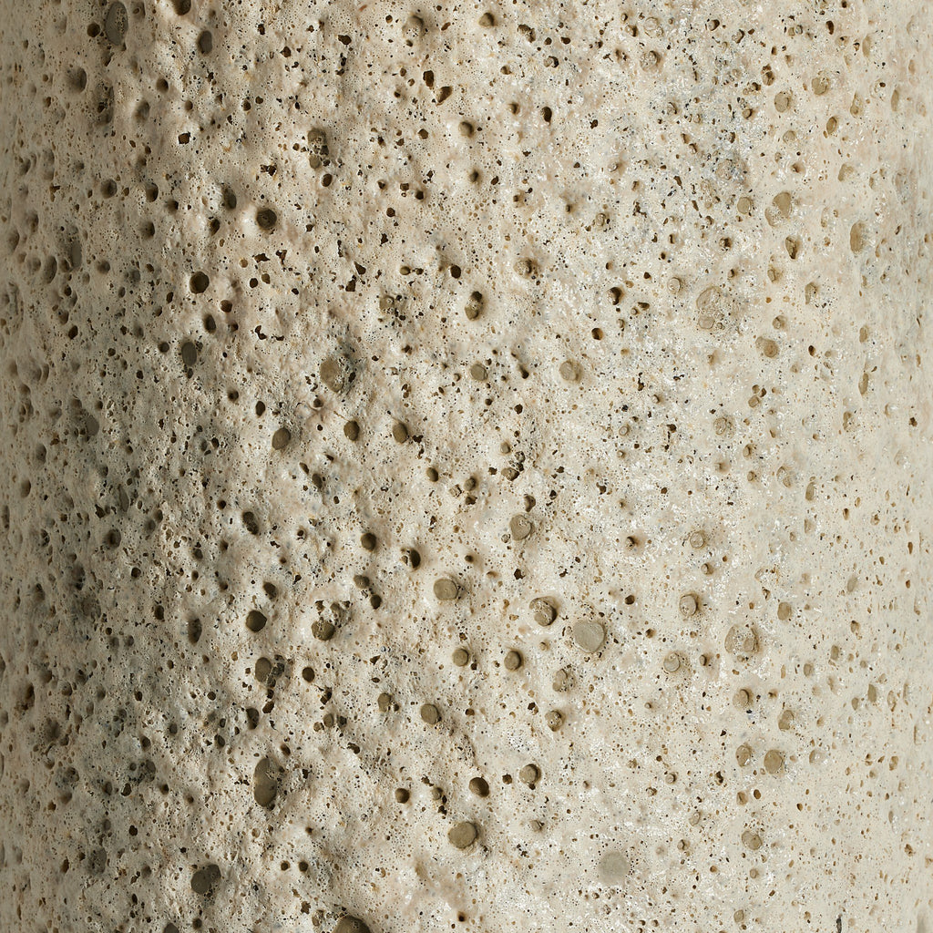 Ozer Table Lamp - Reactive White Glaze