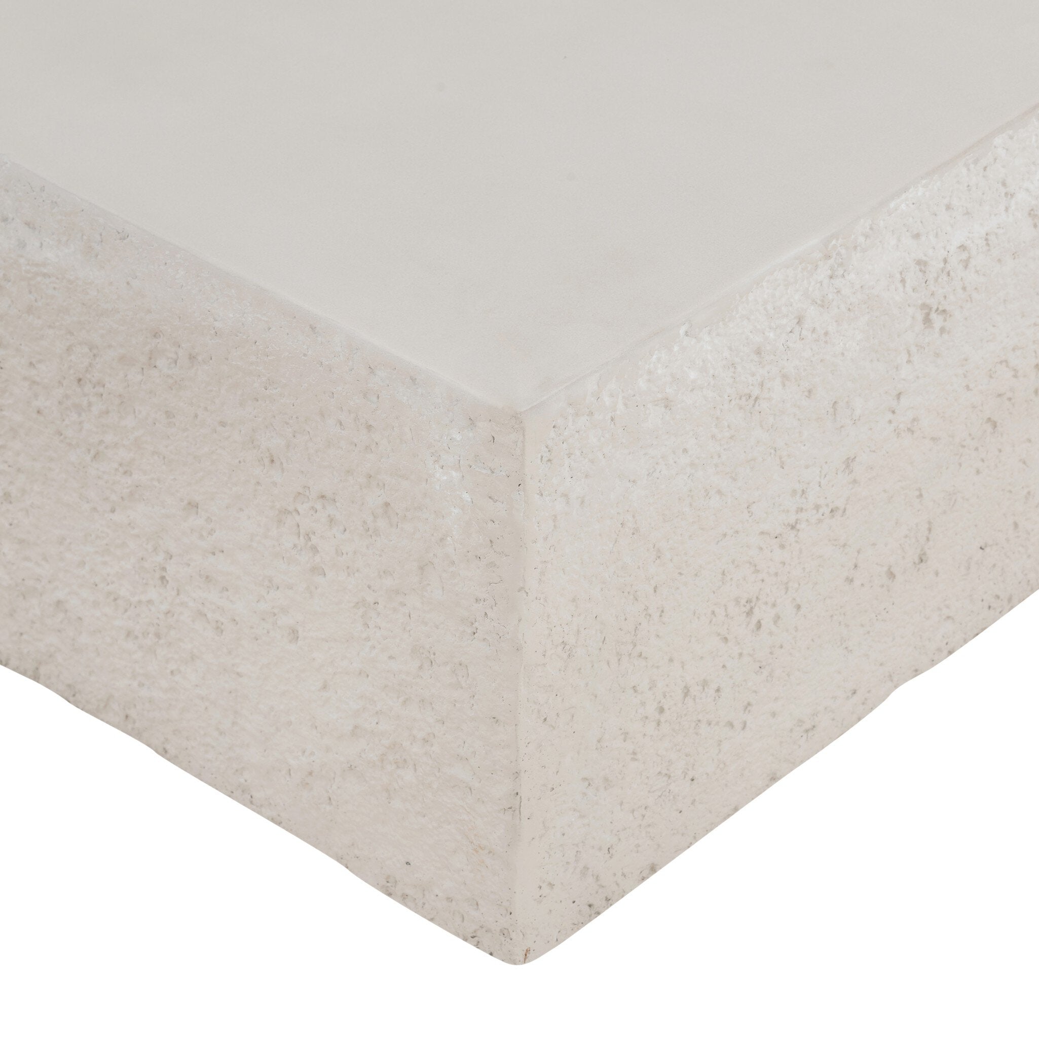 Otero Rectangular Outdoor Coffee Table - Matte Stone