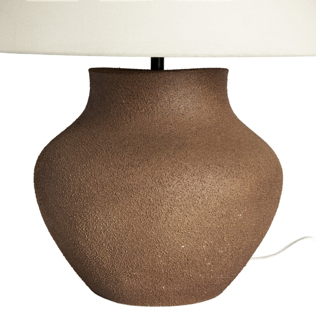 Parma Table Lamp - Textured Dark Sand Porcelain | Smooth Shade