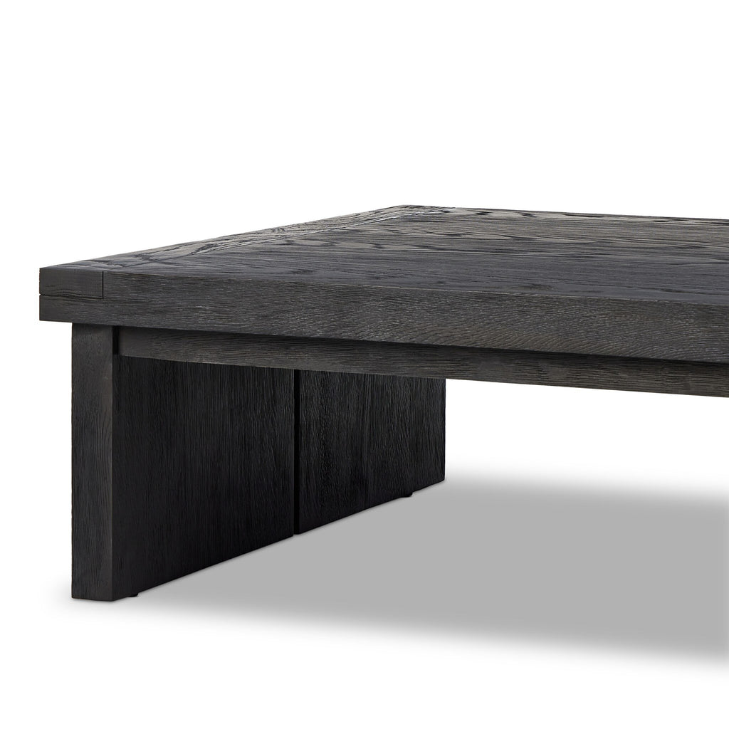 Warby Coffee Table - Worn Black Veneer