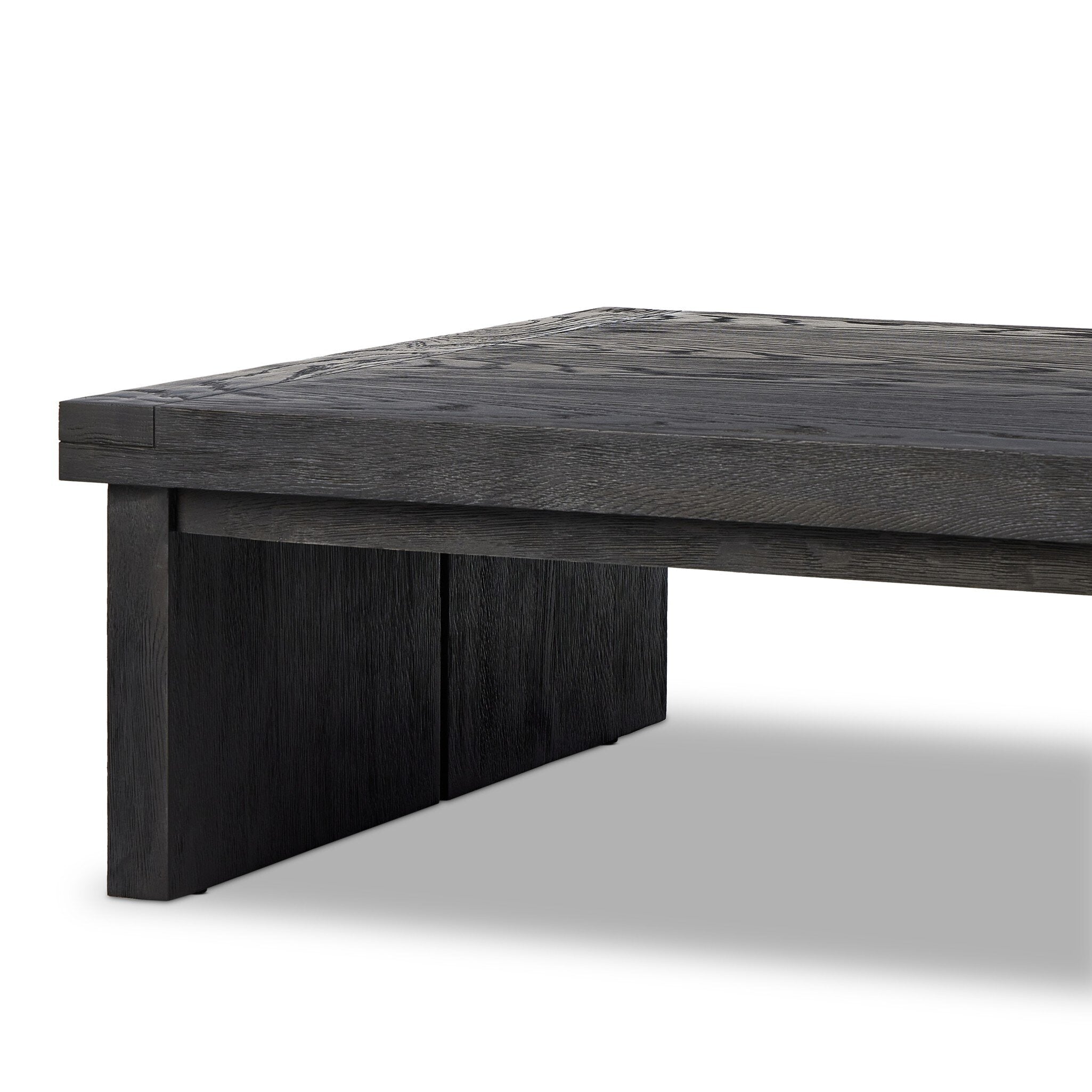 Warby Coffee Table - Worn Black Veneer
