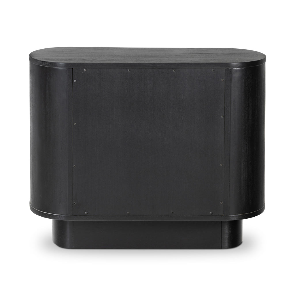 Paden Nightstand - Aged Black Acacia
