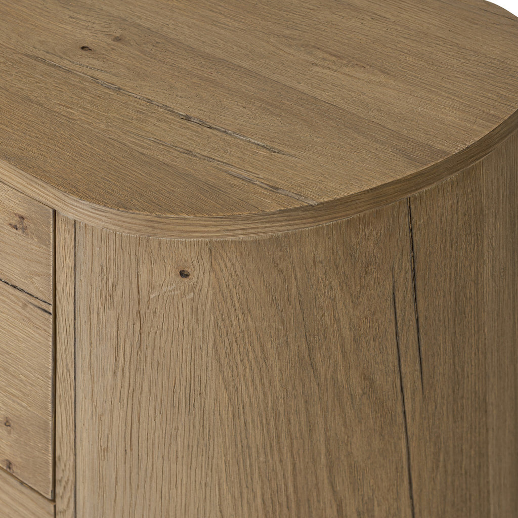 Paden Nightstand - Worn Oak Veneer