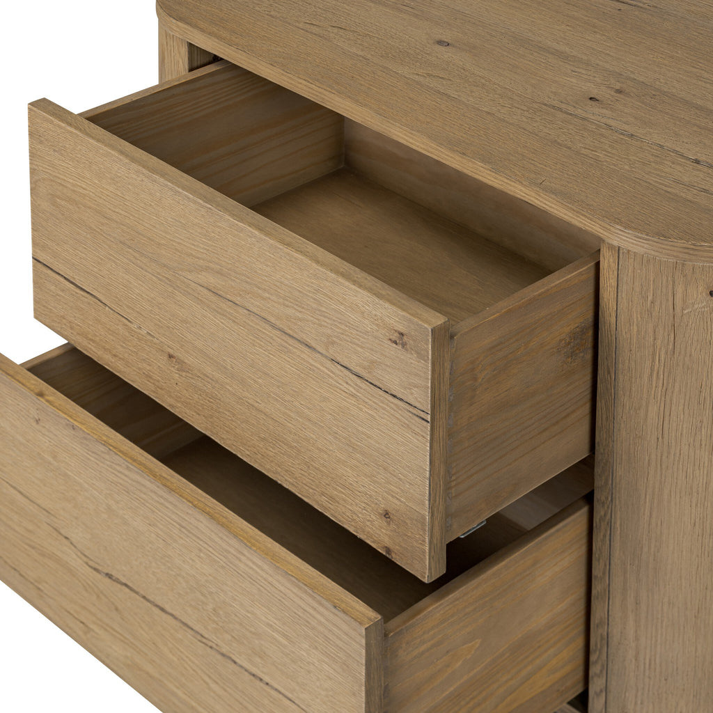 Paden Nightstand - Worn Oak Veneer