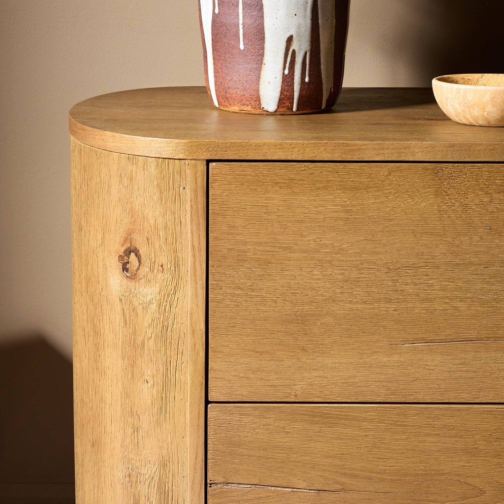 Paden Nightstand - Worn Oak Veneer