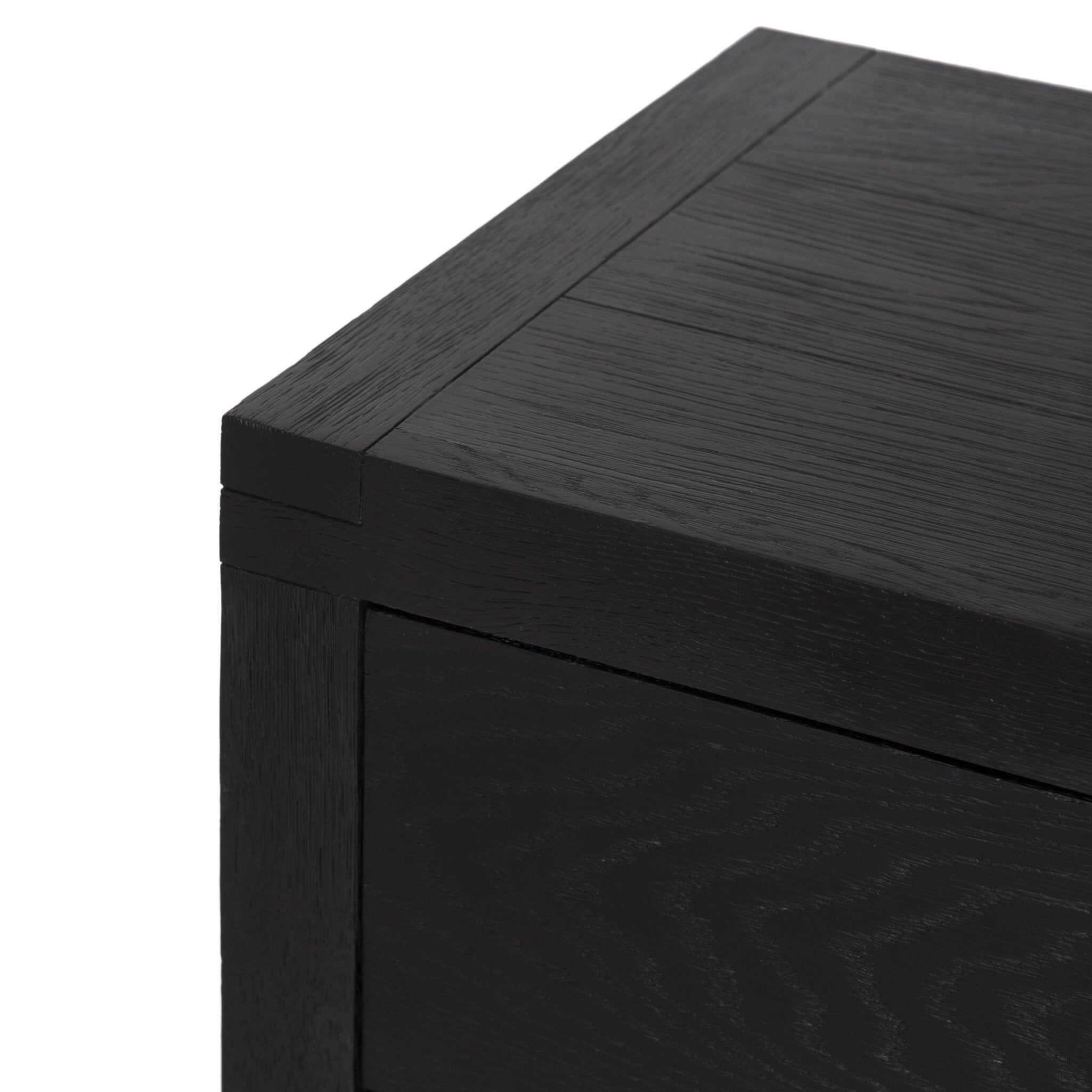 Warby Nightstand - Worn Black Veneer