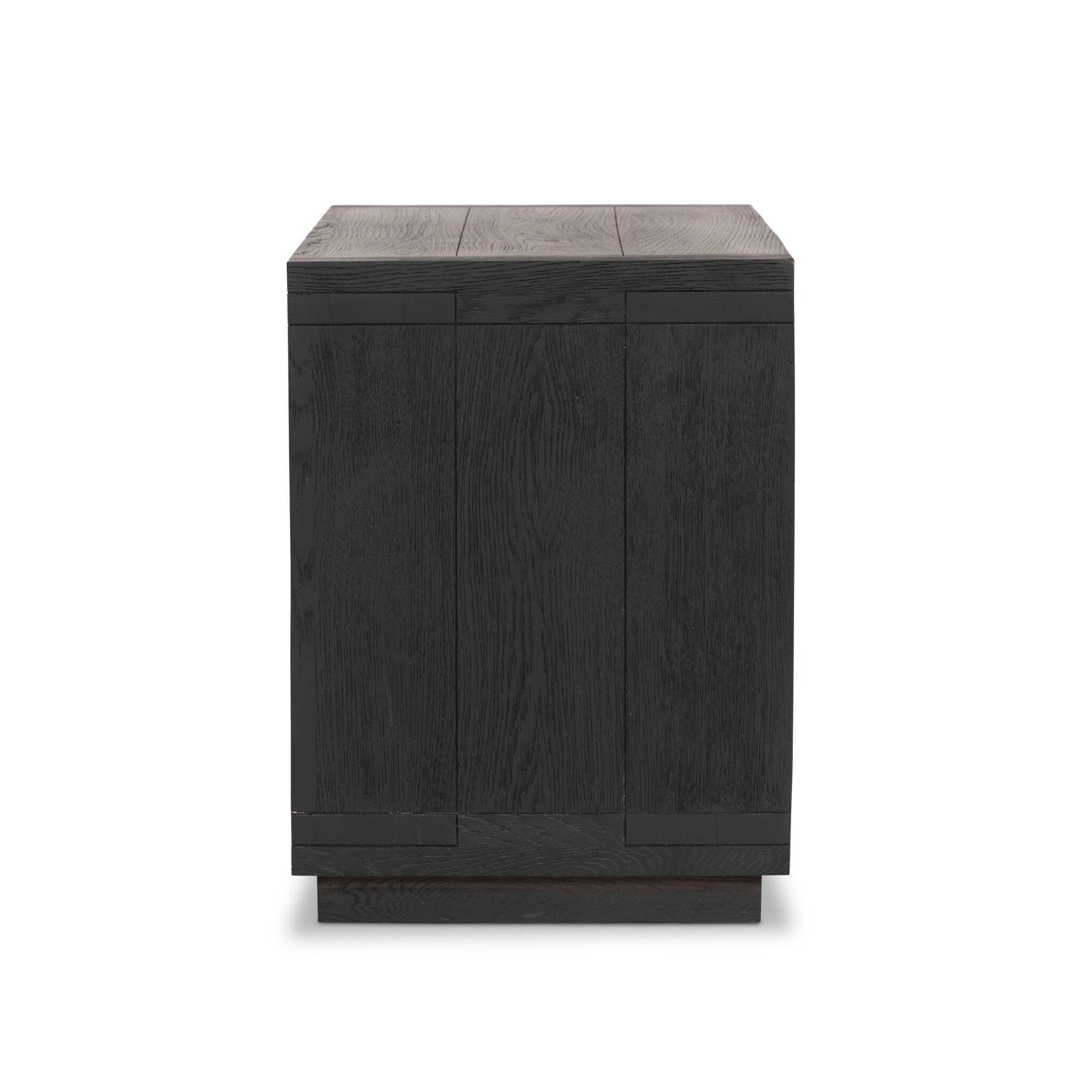 Warby Nightstand - Worn Black Veneer