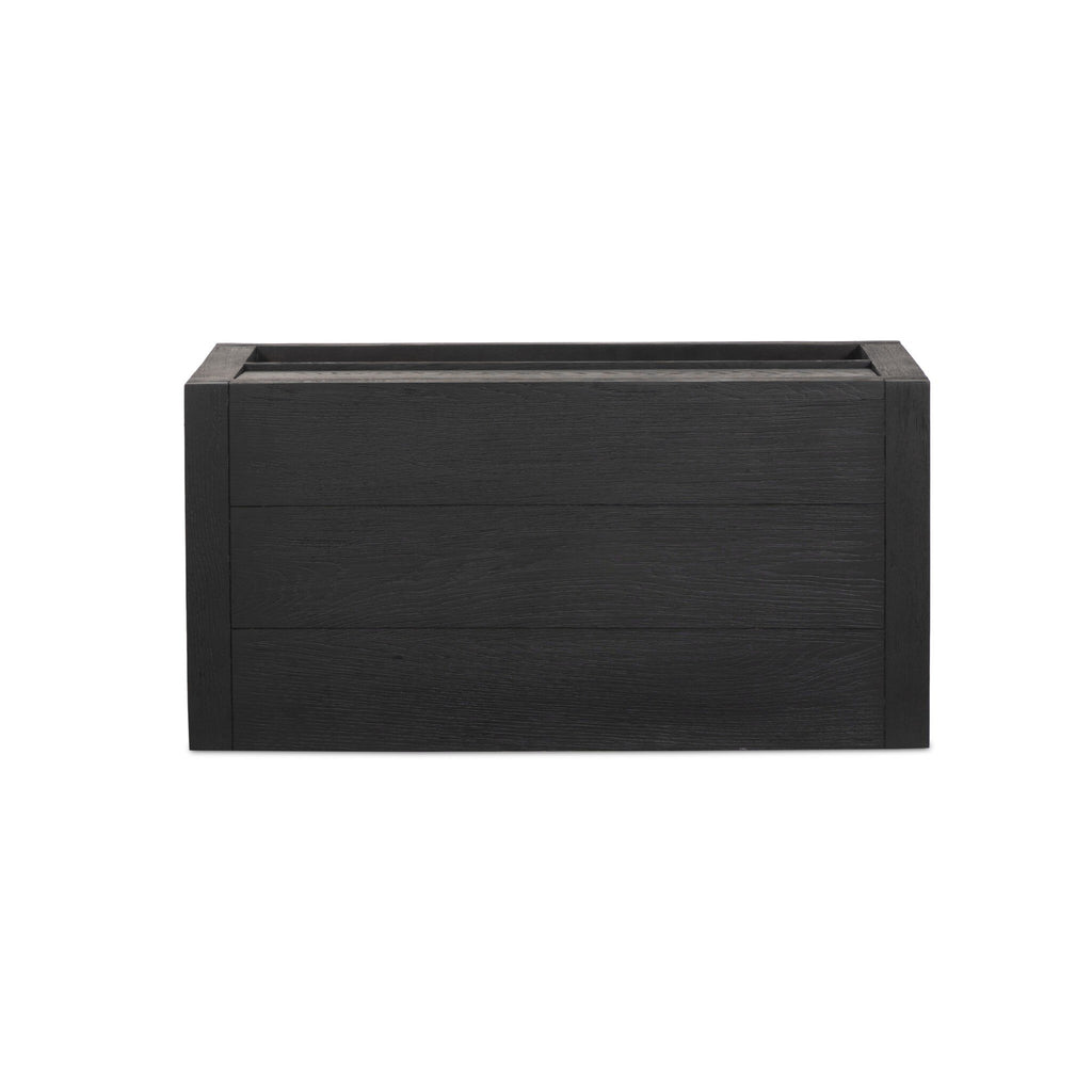 Warby Nightstand - Worn Black Veneer