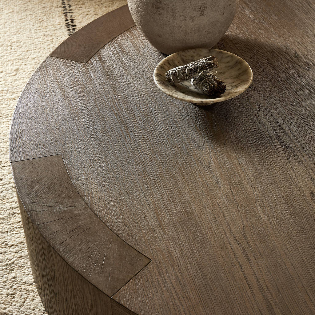 Sheffield Coffee Table - Warm Natural Flat Oak Veneer | Large