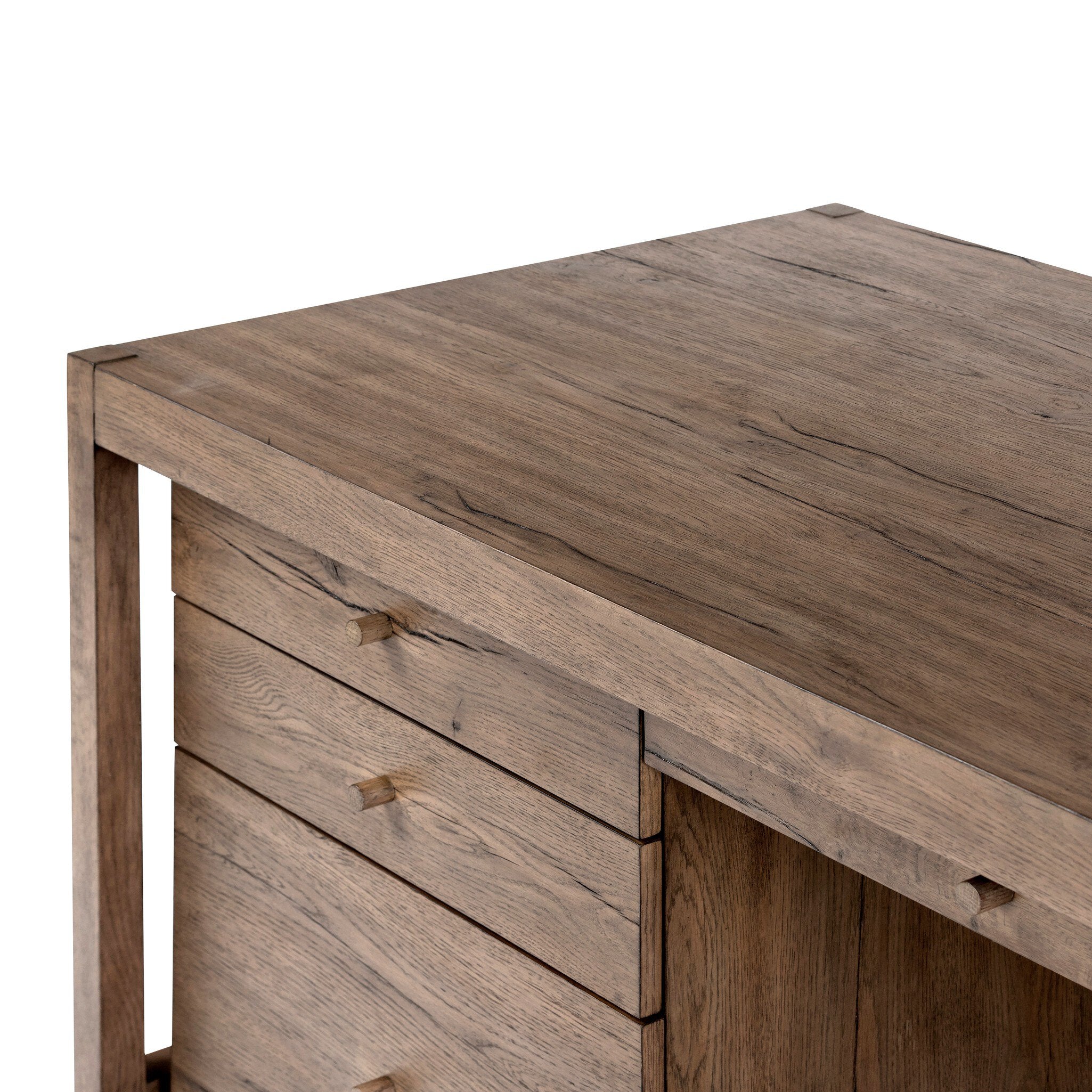 Suspension Desk - Rustic Grey Veneer