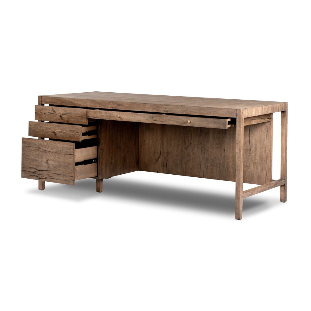 Suspension Desk - Rustic Grey Veneer