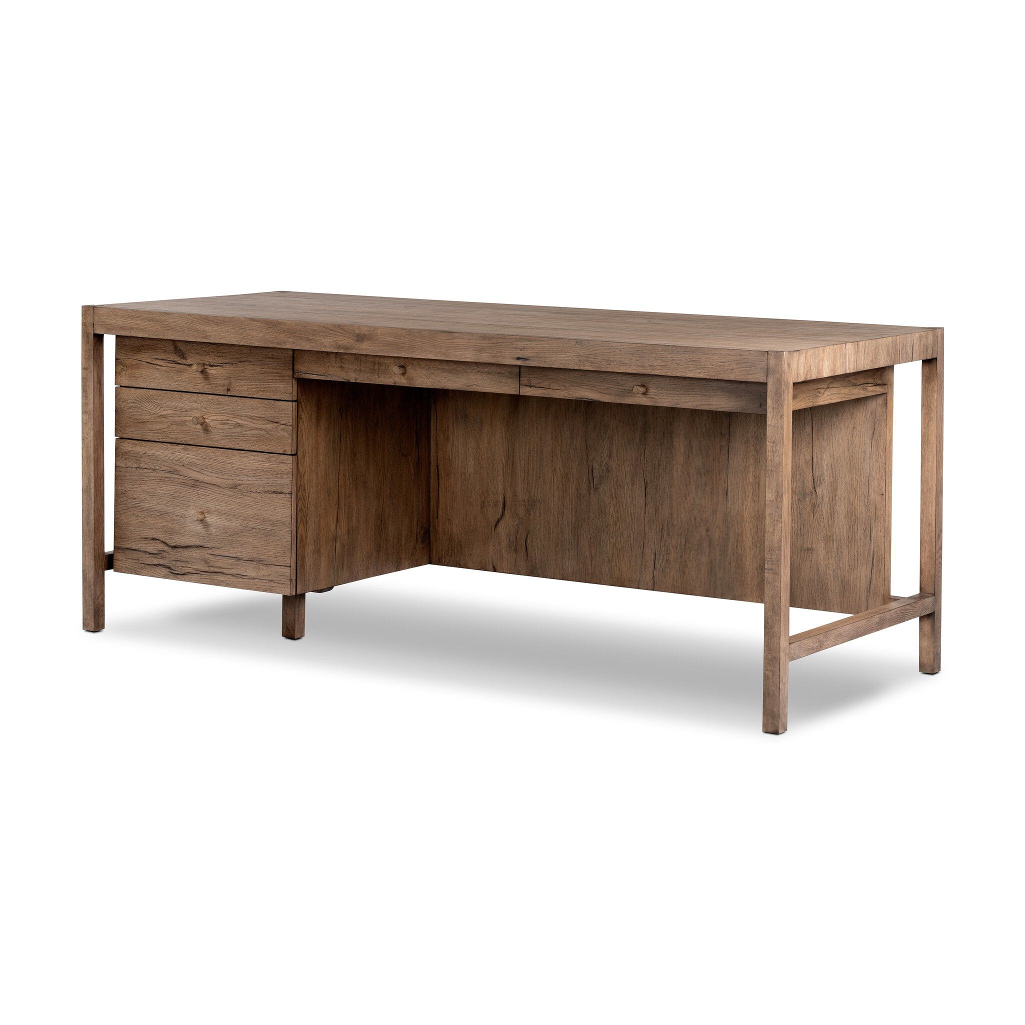 Suspension Desk - Rustic Grey Veneer
