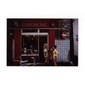 Saint-Tropez Boucherie by Slim Aarons - White Maple Floater