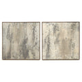 Penumbra Diptych by Matera - Rustic Walnut Floater