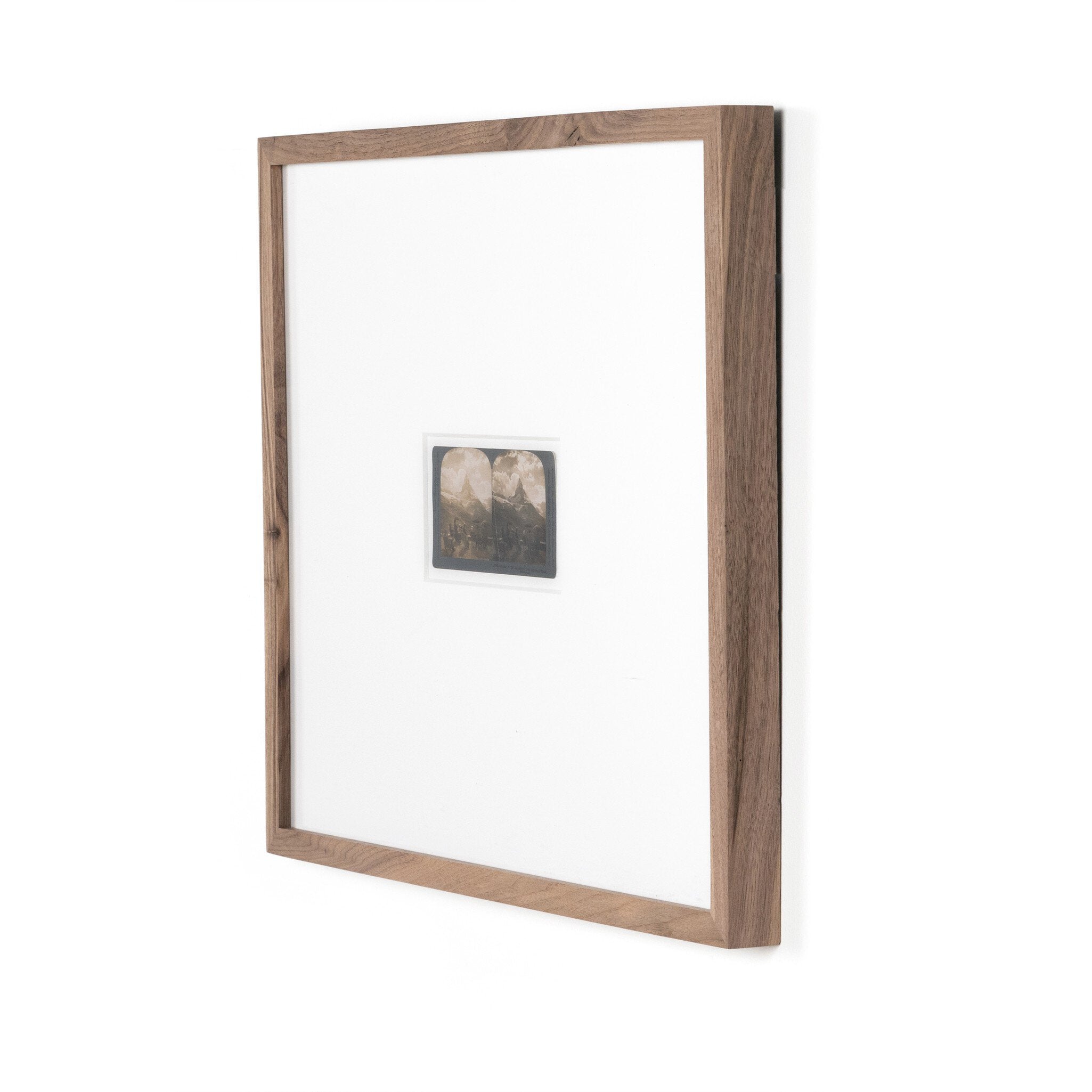 Looking At The Matterhorn by Gold Rush Art Co - Rustic 1.5 Walnut
