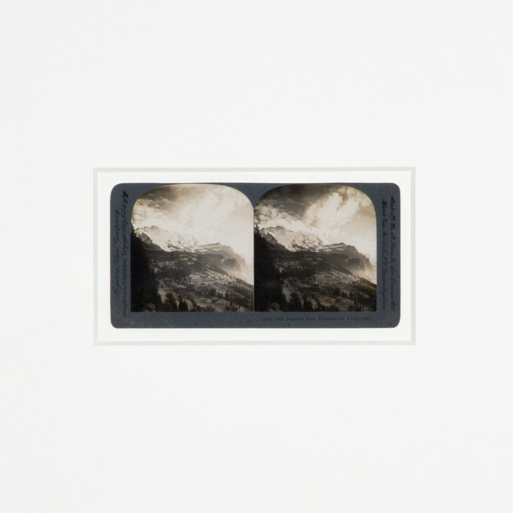 Swiss Alps by Gold Rush Art Co - Rustic 1.5 Walnut