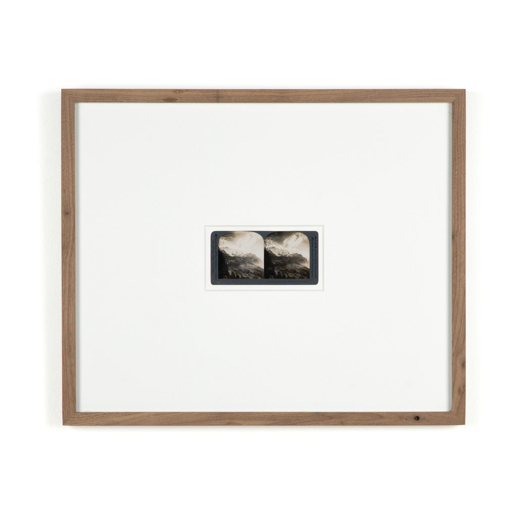 Swiss Alps by Gold Rush Art Co - Rustic 1.5 Walnut