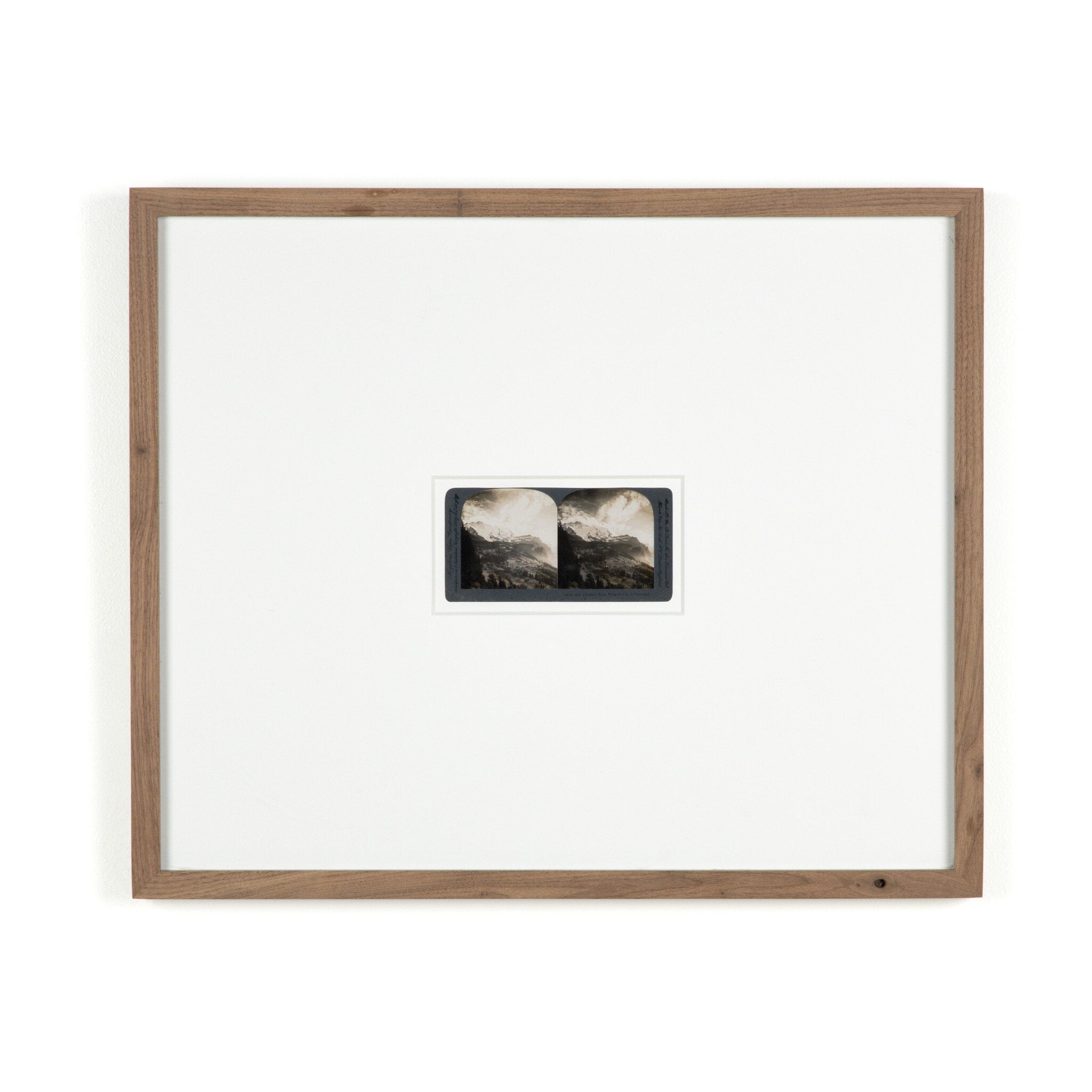 Swiss Alps by Gold Rush Art Co - Rustic 1.5 Walnut