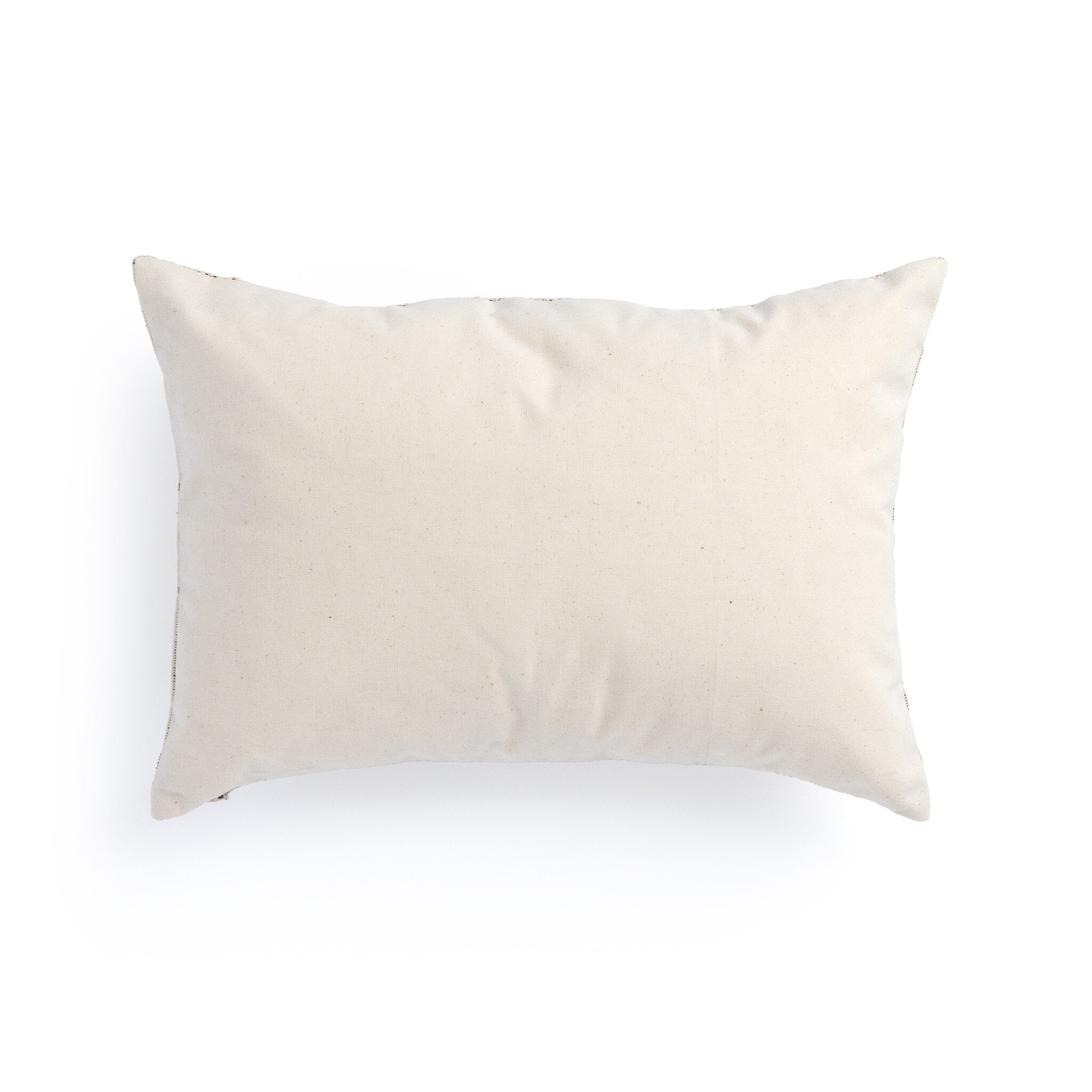Handwoven Merido Pillow - Beige - Beige Cotton | 14" x 20"