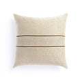 Handwoven Merido Pillow - Beige - Beige Cotton | 20" x 20"
