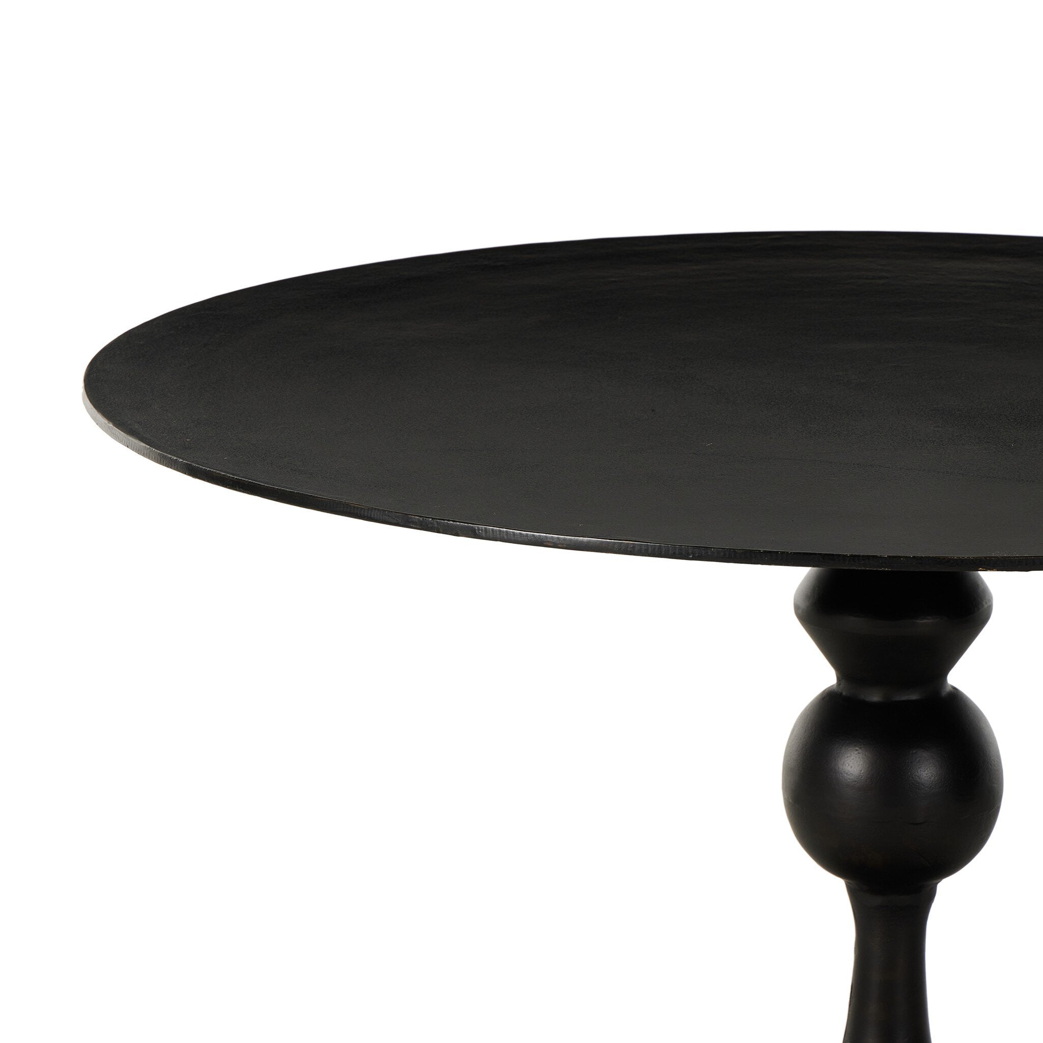 Daffin Round Bistro Table - Black Antique