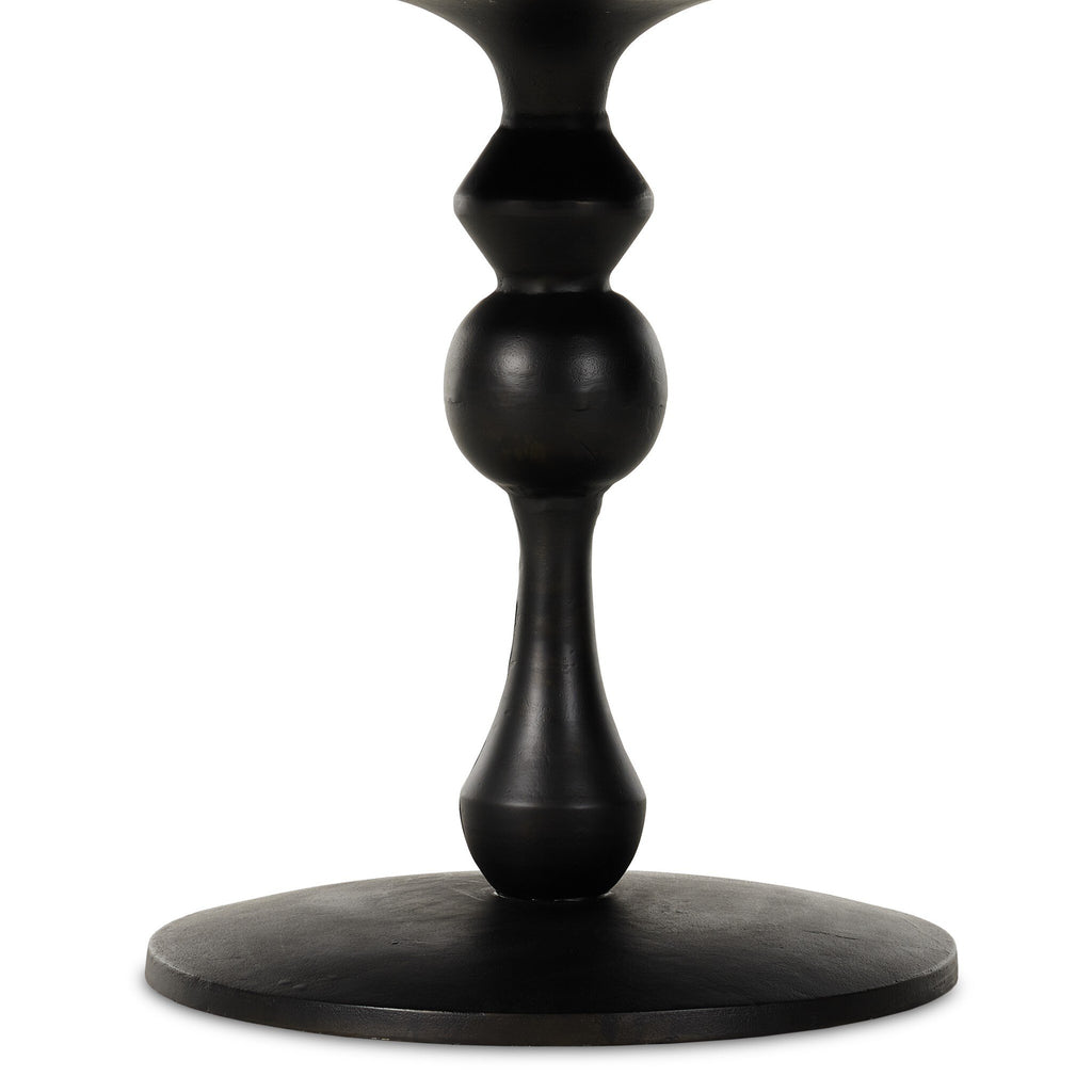 Daffin Round Bistro Table - Black Antique