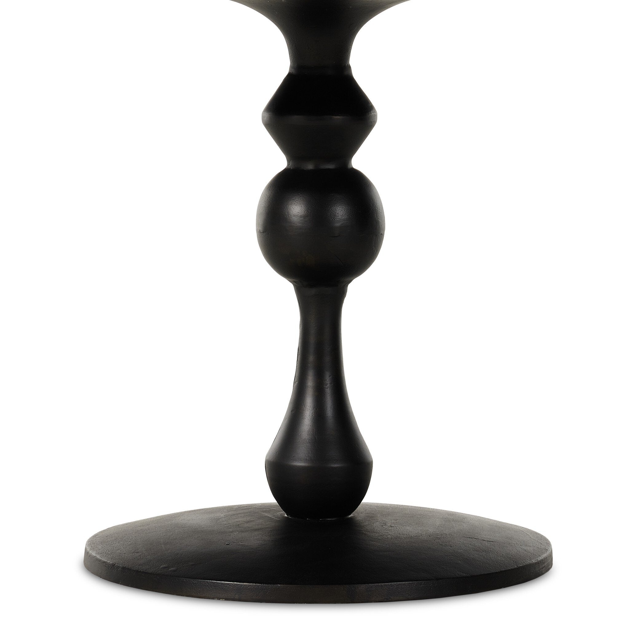 Daffin Round Bistro Table - Black Antique