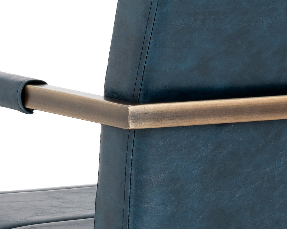Jafar Dining Armchair - Vintage Blue